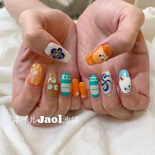 セミロング ネイルJaol 池袋のネイルデザイン