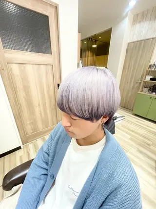 ショート カラー メンズ 🌈派手髪ハイトーン 🌈鈴木亮太🌈のヘアスタイル