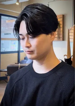 ショート パーマ メンズ masahiro 波巻きシャドウパーマのヘアスタイル