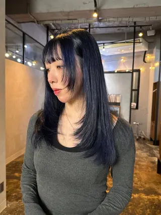 ロング カラー 透明感カラー/パーマ 🌀アオノのヘアスタイル