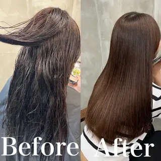 ロング カラー RIYA❤︎ Aujuaソムリエのヘアスタイル