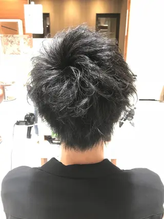 ショート カラー ヘアアレンジ メンズ テラモト カズヨシのヘアスタイル