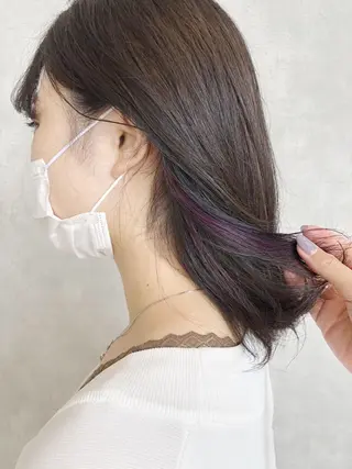 セミロング hair make belle所属・國生 香織のヘアスタイル