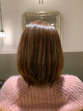 ミディアム カラー 韓国スタイル🇰🇷 annaのヘアスタイル