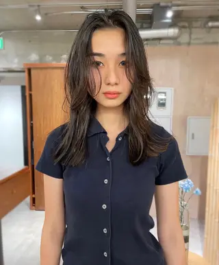 セミロング 森田 博樹のヘアスタイル