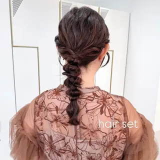 ヘアアレンジ マミ☁️ヘアセット /お呼ばれヘア/銀座のヘアスタイル
