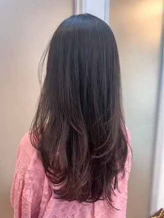 ロング カラー 顔周りレイヤー/ボブ 銀座✨中野まさひろのヘアスタイル