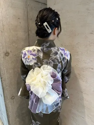 セミロング ヘアアレンジ 🎀ヘアセット/艶髪 /はやしほのか🎀のヘアスタイル