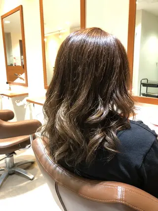 セミロング カラー 萩原 凌✄のヘアスタイル