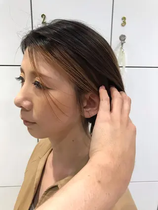 ショート クロスパーマ松永裕久 似合わせカットのヘアスタイル