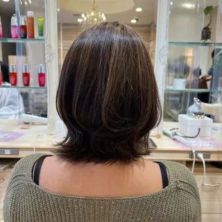 ミディアム 韓国風🌷✨ 守屋紗希のヘアスタイル
