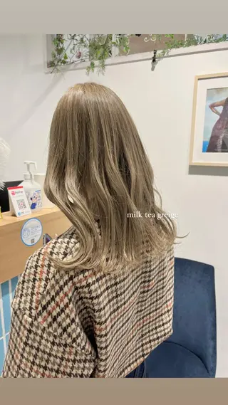 セミロング Yurina 💖透明感カラー💖のヘアスタイル
