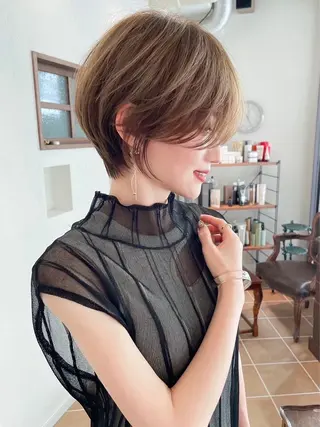 ショート 似合わせカット 迫留由弥のヘアスタイル