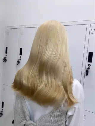 セミロング カラー メンズ ☁️かずき☁️青.紫 推し活カラー💫のヘアスタイル