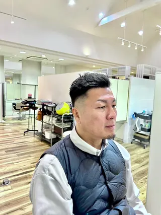 ショート メンズ 藤森 達也のヘアスタイル