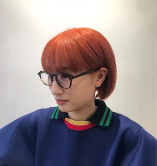 ショート カラー dogstar小林諒 パーマ/レイヤーのヘアスタイル