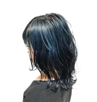 ミディアム カラー ケアブリーチ /髪質 改善/古橋圭史郎のヘアスタイル