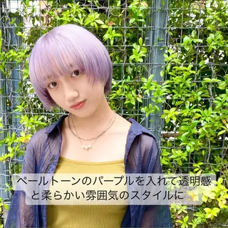ショート カラー 艶髪と透明感を ‼️/若林のヘアスタイル