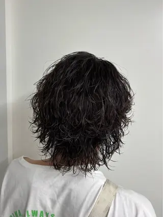 ショート パーマ メンズ なりたひろと / フェザーパーマのヘアスタイル