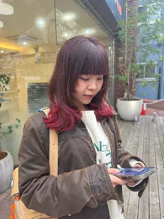 ミディアム カラー Seeknext // Rukaのヘアスタイル