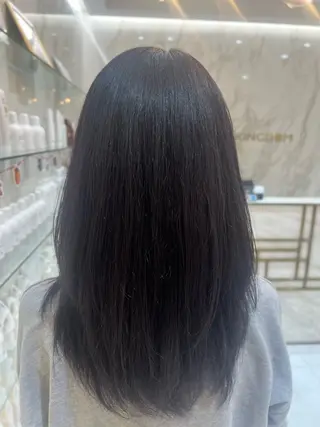 セミロング カラー kingdom青山店 小宮愛理のヘアスタイル