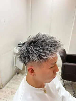 ショート カラー パーマ メンズ 💈men's💈 satoru中目黒のヘアスタイル