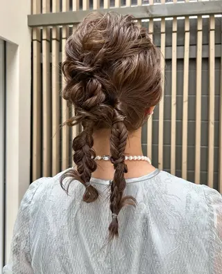 ヘアアレンジ 江坂/レイヤー/ボブ nacaのヘアスタイル