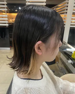 ショート カラー ヘアアレンジ 烏山 達也のヘアスタイル