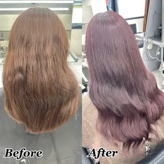 ヘアメ🎀推しカラー 🥣横浜/しほ🧸のヘアスタイル