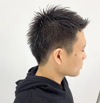 ショート メンズ 柏メンズカットパーマ NO.1タイチのヘアスタイル