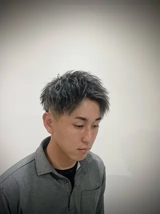 ショート カラー メンズ 【メンズ特化】金沢 /片町　髙木　功基のヘアスタイル