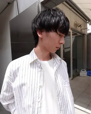 メンズ aya/ブリーチ/ ボブ/ショートのヘアスタイル