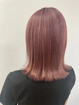 カラー 💜暖色系カラー/ ブリーチカラー💜のヘアスタイル