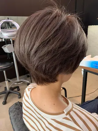 ショート カラー ✨縮毛矯正/髪質改善 錦糸町/松坂拓馬のヘアスタイル