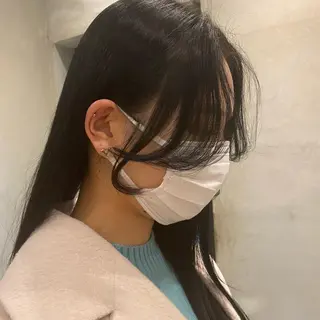 ロング 顔周りカット・相談 レイヤーも◎しずくのヘアスタイル