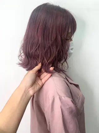 ミディアム カラー 𖧷 ⁺. 大人ヘア Yui 𓂃𓈒𓏸のヘアスタイル