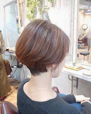 ショート カラー パーマ ヘアアレンジ 6月オープン♪豊見城 Lodattu✁清水のヘアスタイル