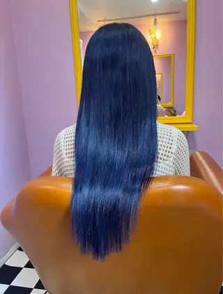 ロング シール+ちび編み込み エクステ梅田🐨のヘアスタイル