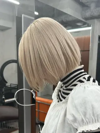 ミディアム カラー 似合わせカット/ ハイトーン/aoiのヘアスタイル