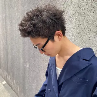 カラー メンズ men's特化 値段以上の仕上がりにのヘアスタイル