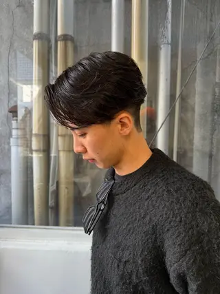 パーマ メンズ 土井 智哉のヘアスタイル