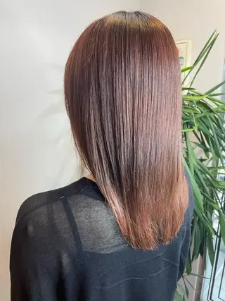 セミロング ふるはし みなのヘアスタイル