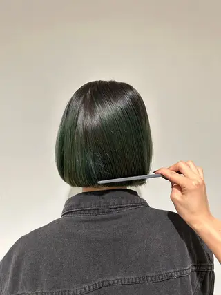 ショート カラー スキバサミを使わない カット🌼唯🌼のヘアスタイル