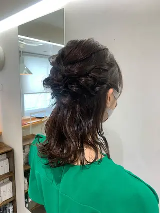 ヘアアレンジ デジタルパーマ🫧 韓国風ヘア🫧サクラのヘアスタイル