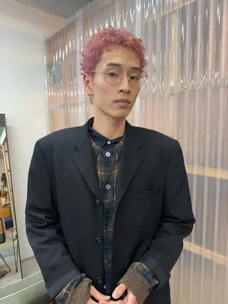 ショート カラー メンズ mai/大阪心斎橋 メンズ/ハイトーンのヘアスタイル