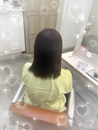 セミロング 💖韓国ヘア/ハイト ーン💖mikotoのヘアスタイル