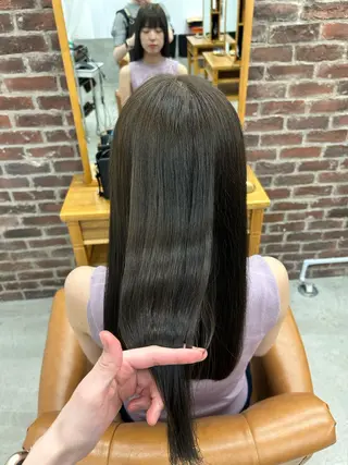 ロング カラー 🌼髪質改善/透明感 艶髪タケドミのヘアスタイル