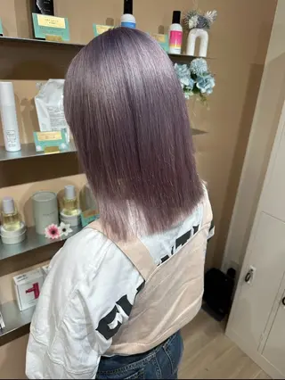 ミディアム カラー レイヤー/ショート chere狭山のヘアスタイル