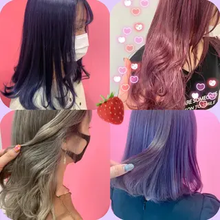 セミロング カラー ヘアアレンジ 新宿駅近♡個室 ♡関口三都季🌜のヘアスタイル