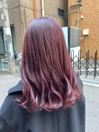 ロング 酸性ストレート/ブリ ーチなし/中村 匠のヘアスタイル